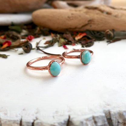 Amazonite Ring | Copper - Blackbird & Sage