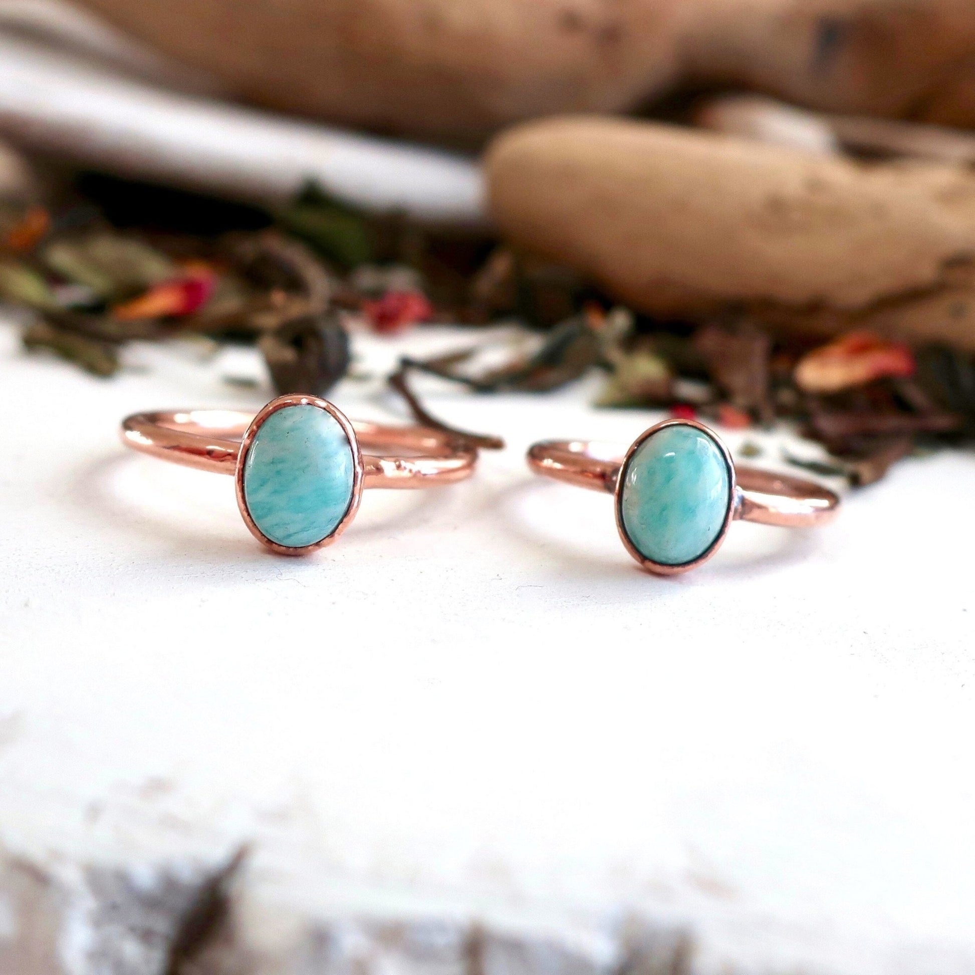 Amazonite Ring | Copper - Blackbird & Sage