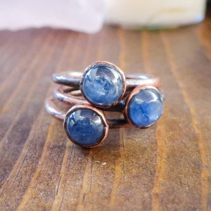 Blue Kyanite Ring | Copper | Size 6, 7, 8 - Blackbird & Sage