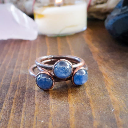 Blue Kyanite Ring | Copper | Size 6, 7, 8 - Blackbird & Sage