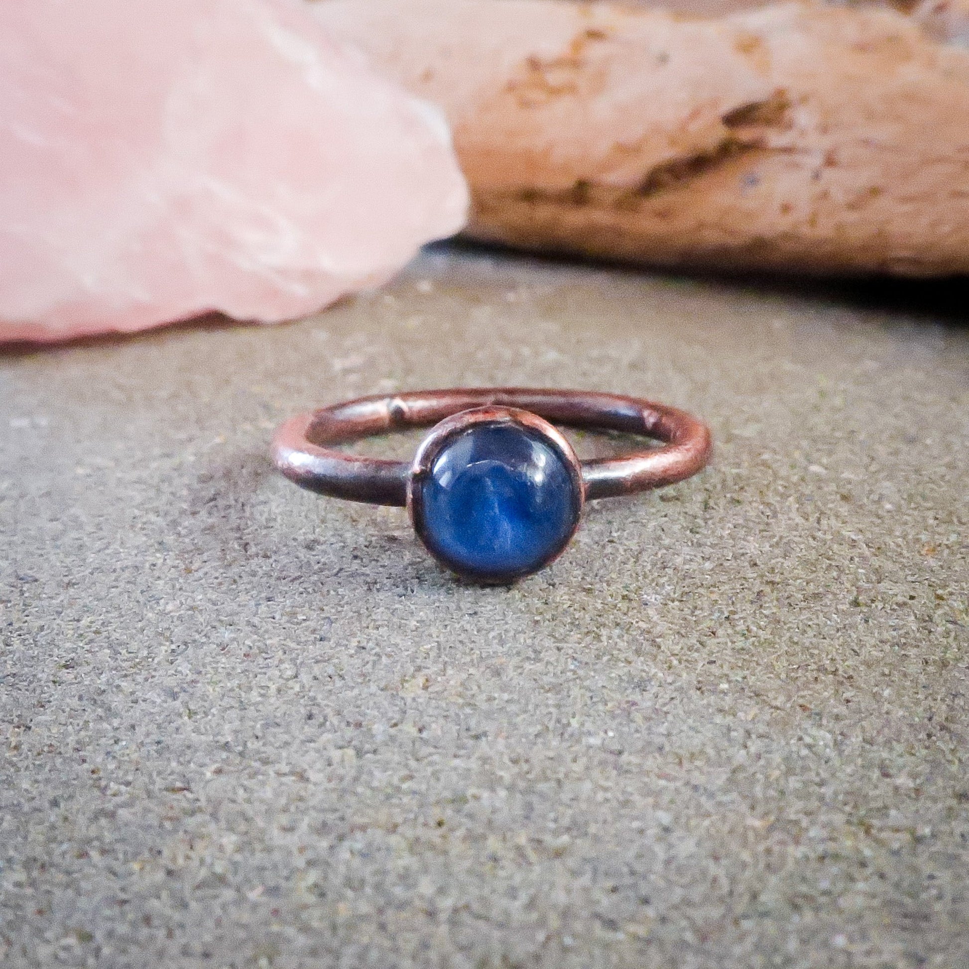 Blue Kyanite Ring | Copper | Size 6, 7, 8 - Blackbird & Sage