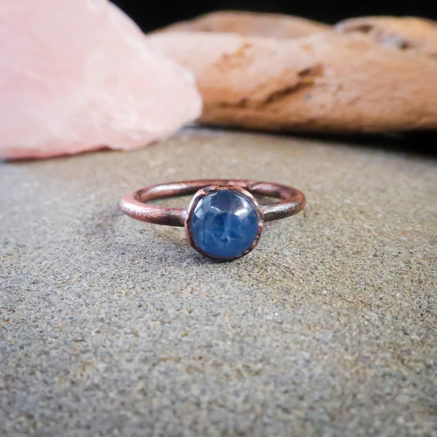 Blue Kyanite Ring | Copper | Size 6, 7, 8 - Blackbird & Sage