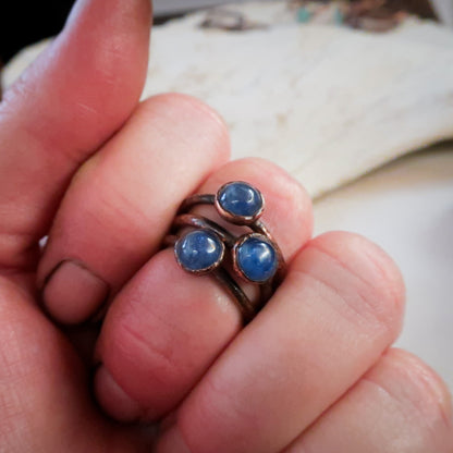 Blue Kyanite Ring | Copper | Size 6, 7, 8 - Blackbird & Sage