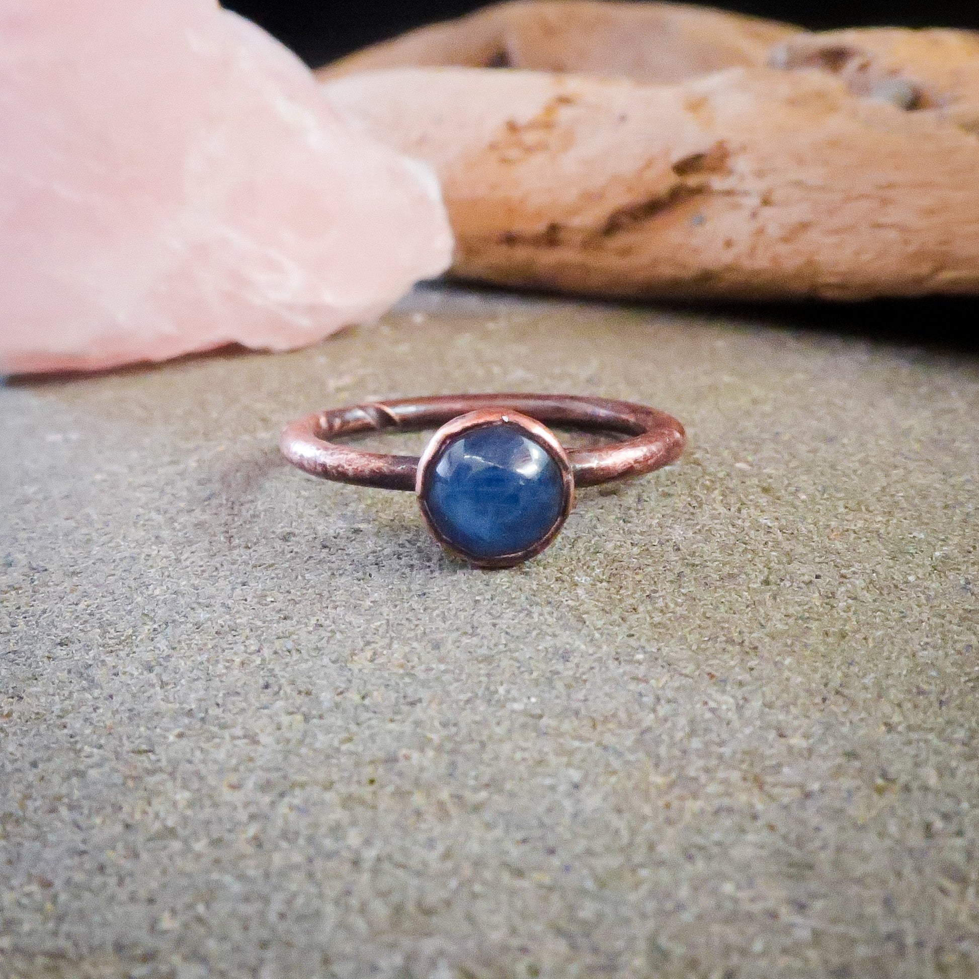 Blue Kyanite Ring | Copper | Size 6, 7, 8 - Blackbird & Sage