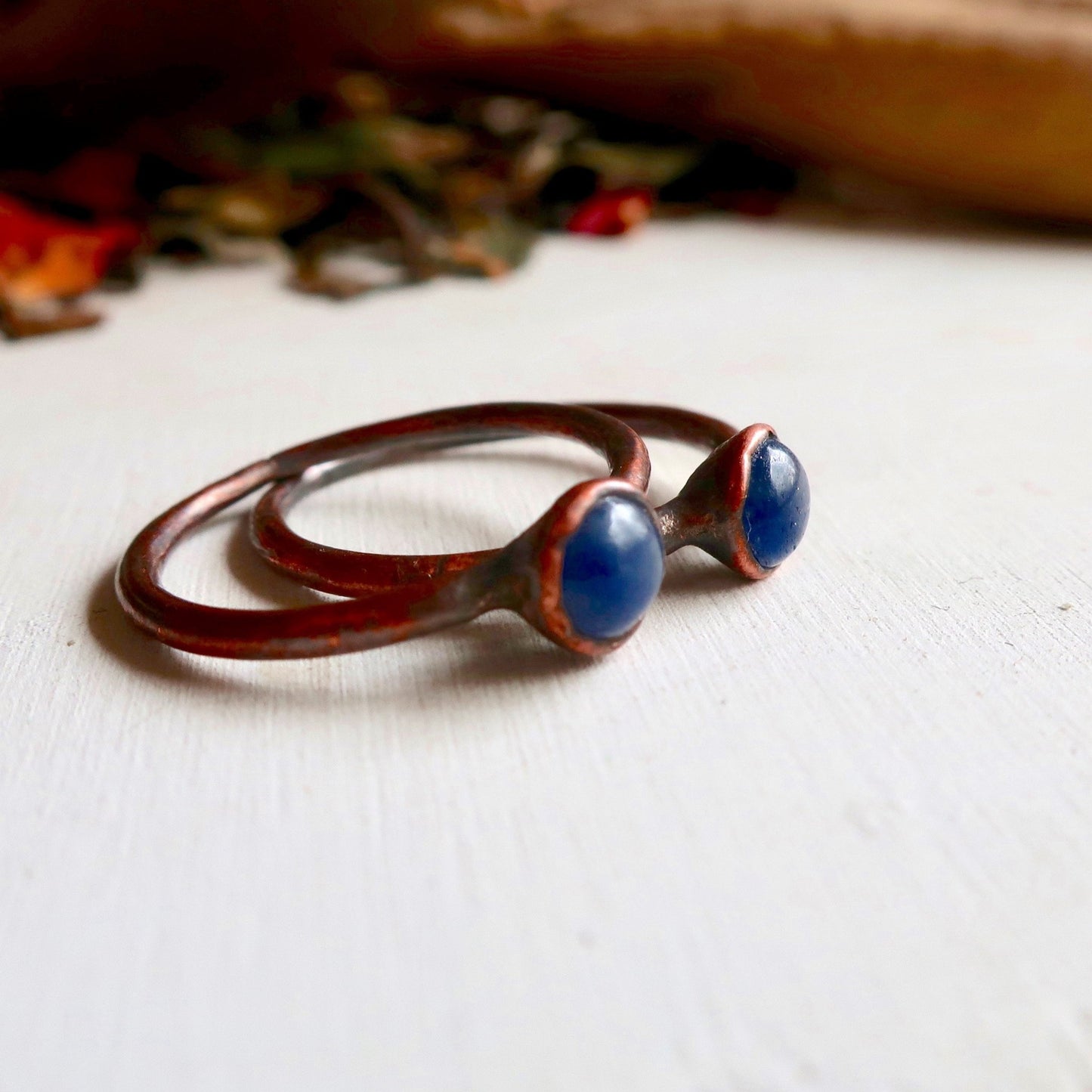 Blue Sapphire Ring | Copper | Size 6, 6.5, 7, 7.5 - Blackbird & Sage