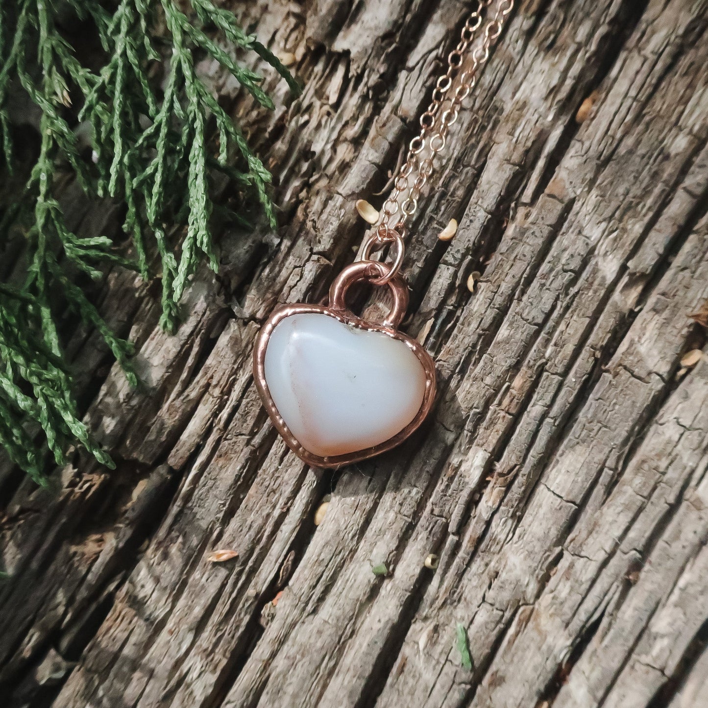 Compassion for the Heart Carnelian Necklace | Rose Gold & Copper - Blackbird & Sage