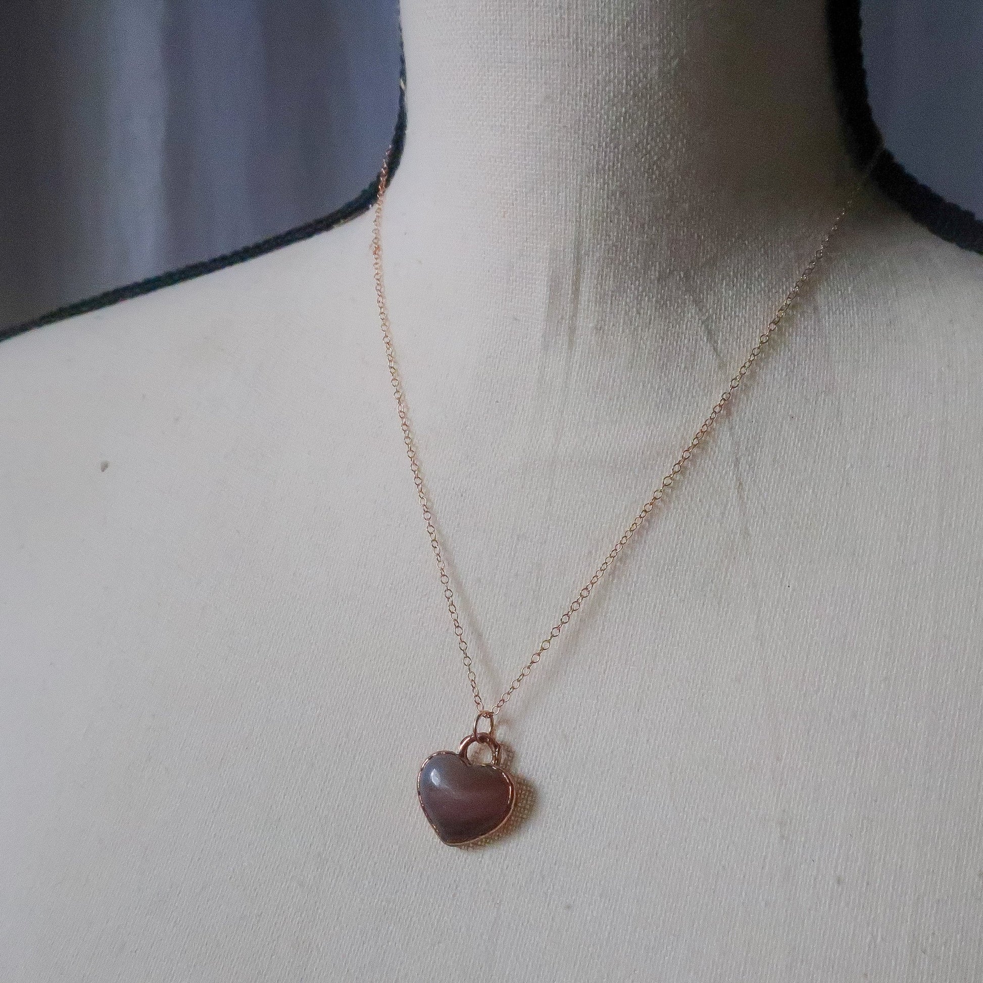 Compassion for the Heart Carnelian Necklace | Rose Gold & Copper - Blackbird & Sage