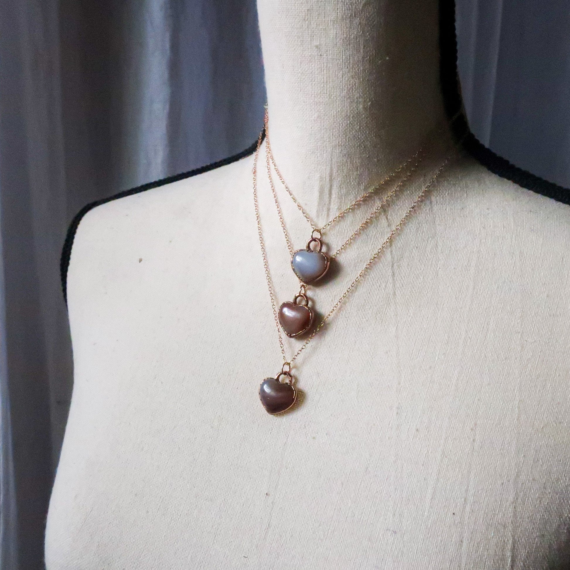 Compassion for the Heart Carnelian Necklace | Rose Gold & Copper - Blackbird & Sage