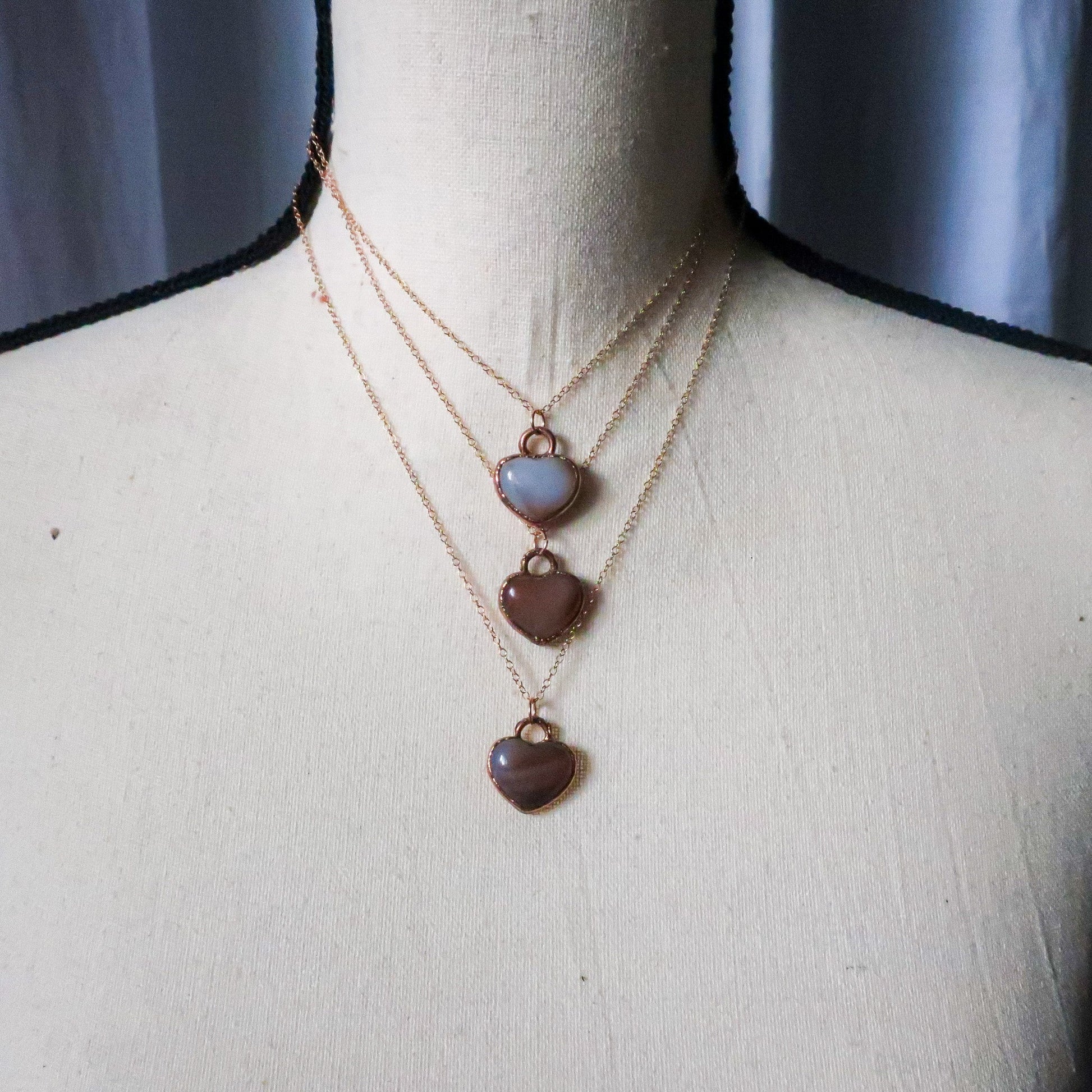 Compassion for the Heart Carnelian Necklace | Rose Gold & Copper - Blackbird & Sage