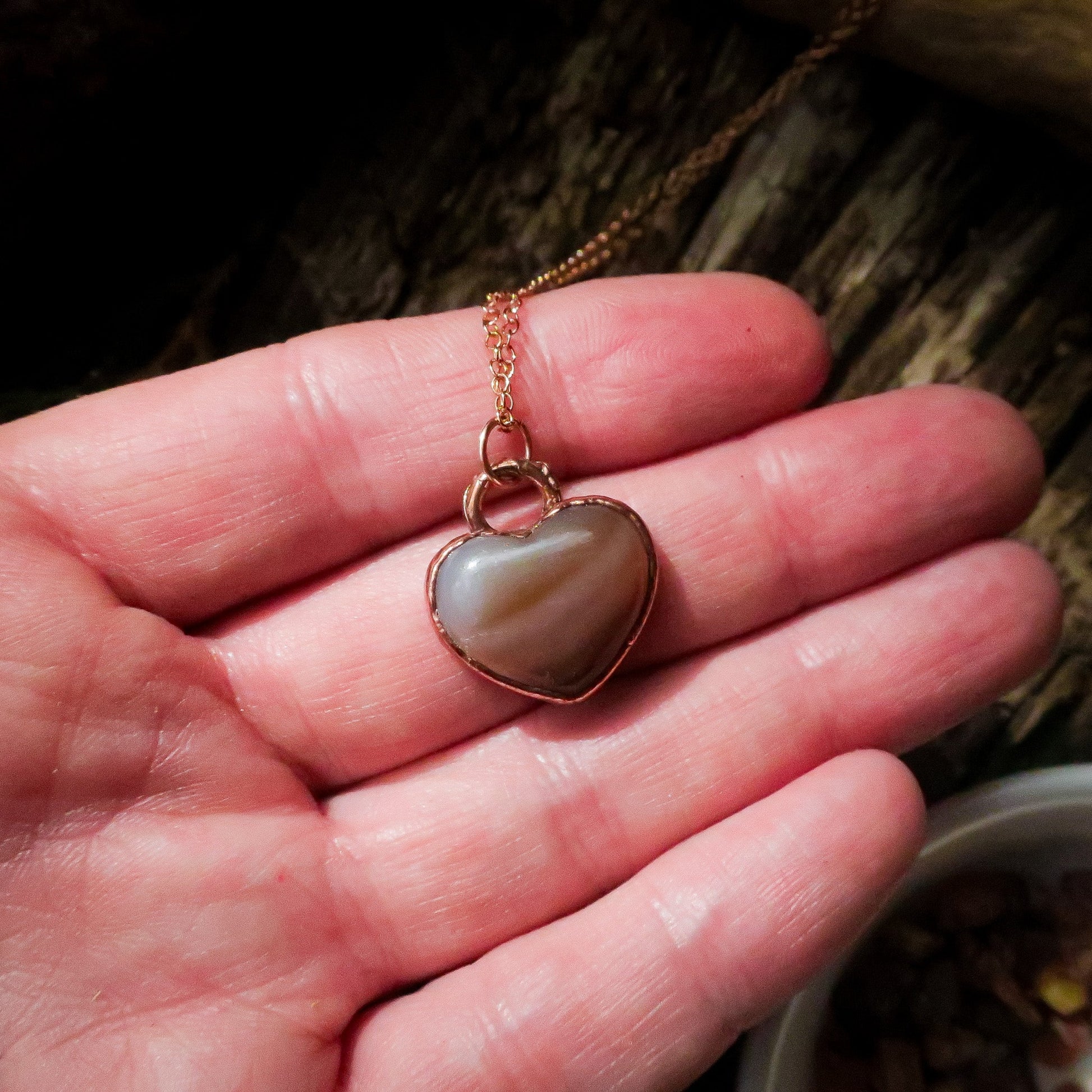 Compassion for the Heart Carnelian Necklace | Rose Gold & Copper - Blackbird & Sage