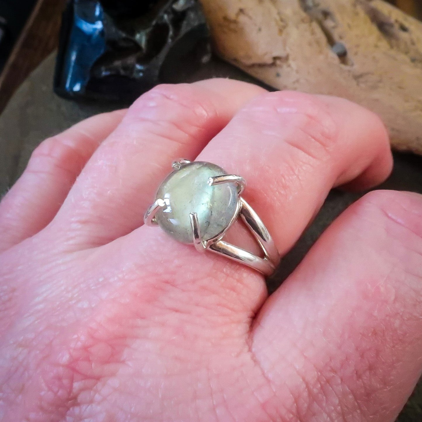 Labradorite Transformation Ring | Sterling Silver | Size 8 - Blackbird & Sage