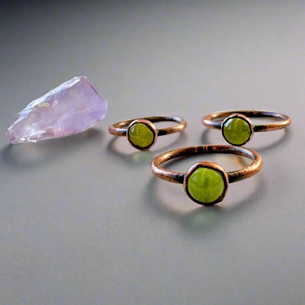 Peridot Ring | Copper - Blackbird & Sage