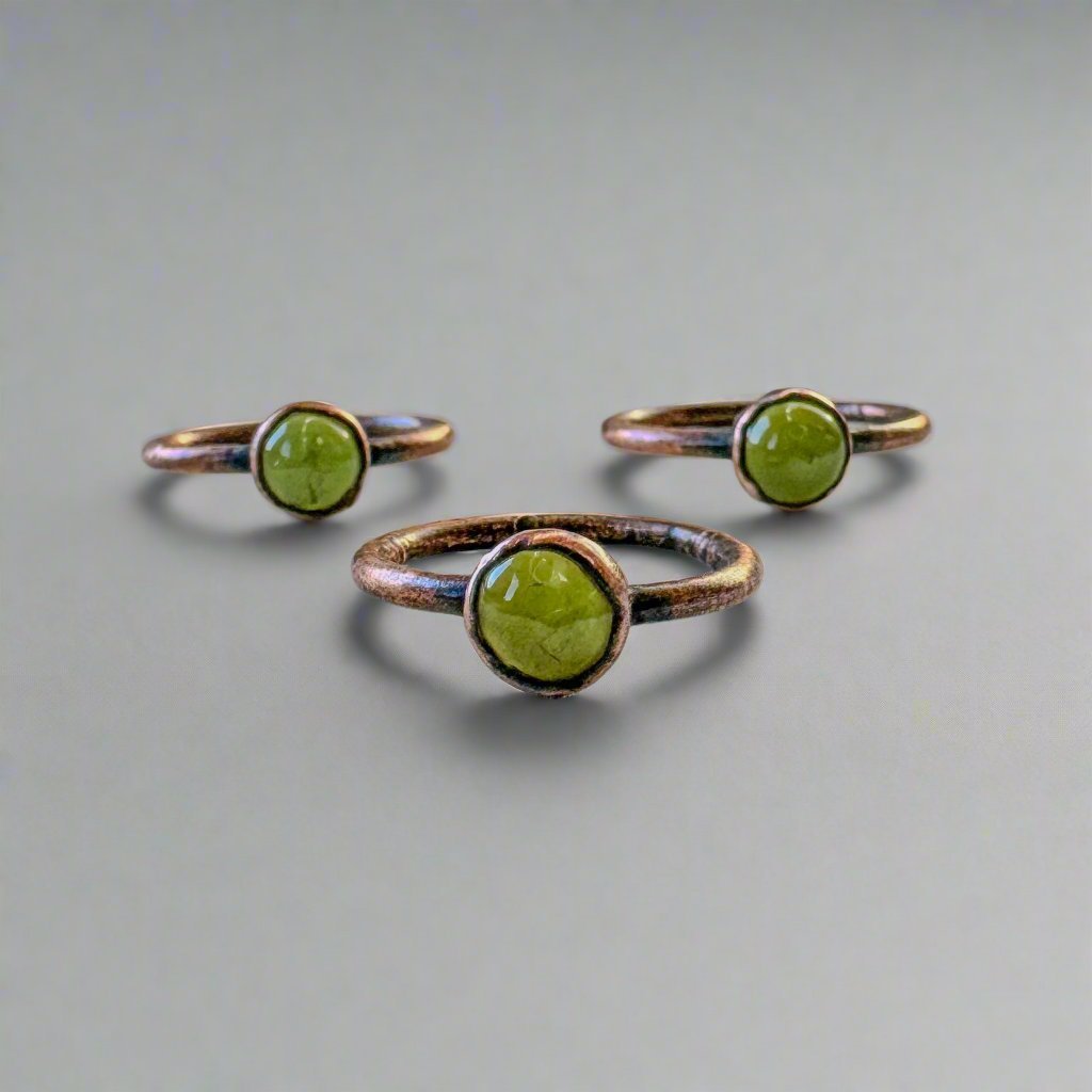 Peridot Ring | Copper - Blackbird & Sage