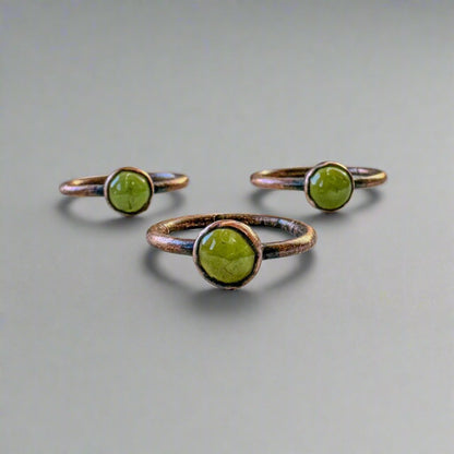 Peridot Ring | Copper - Blackbird & Sage