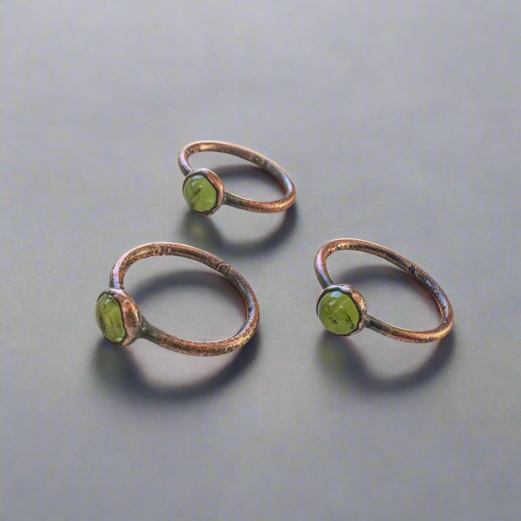 Peridot Ring | Copper - Blackbird & Sage