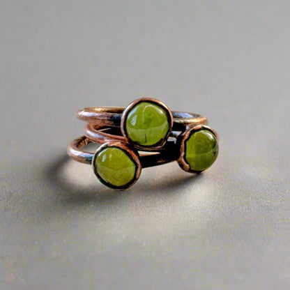 Peridot Ring | Copper - Blackbird & Sage