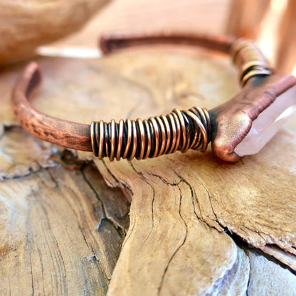 Quartz Master Healer Bracelet | Copper - Blackbird & Sage