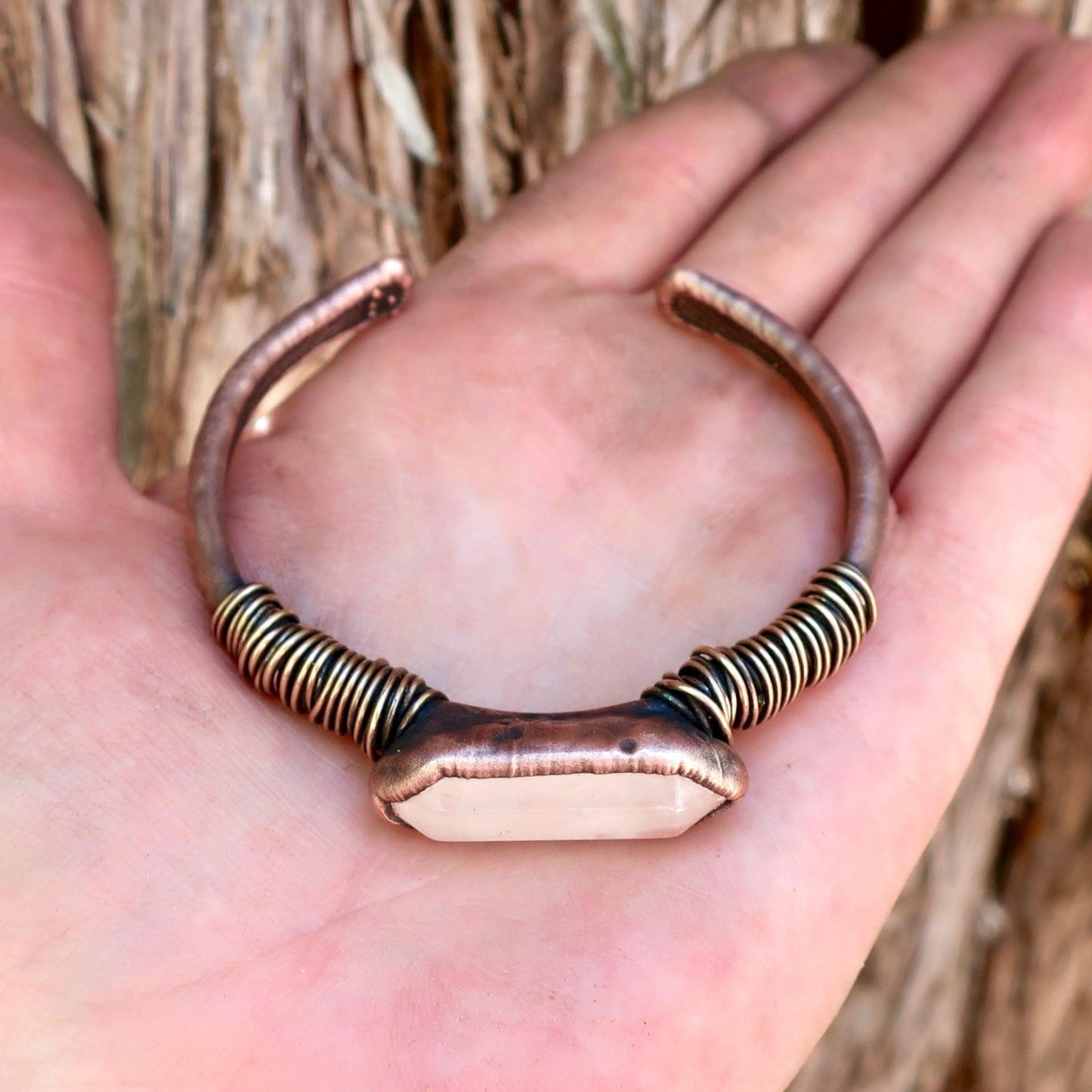 Quartz Master Healer Bracelet | Copper - Blackbird & Sage