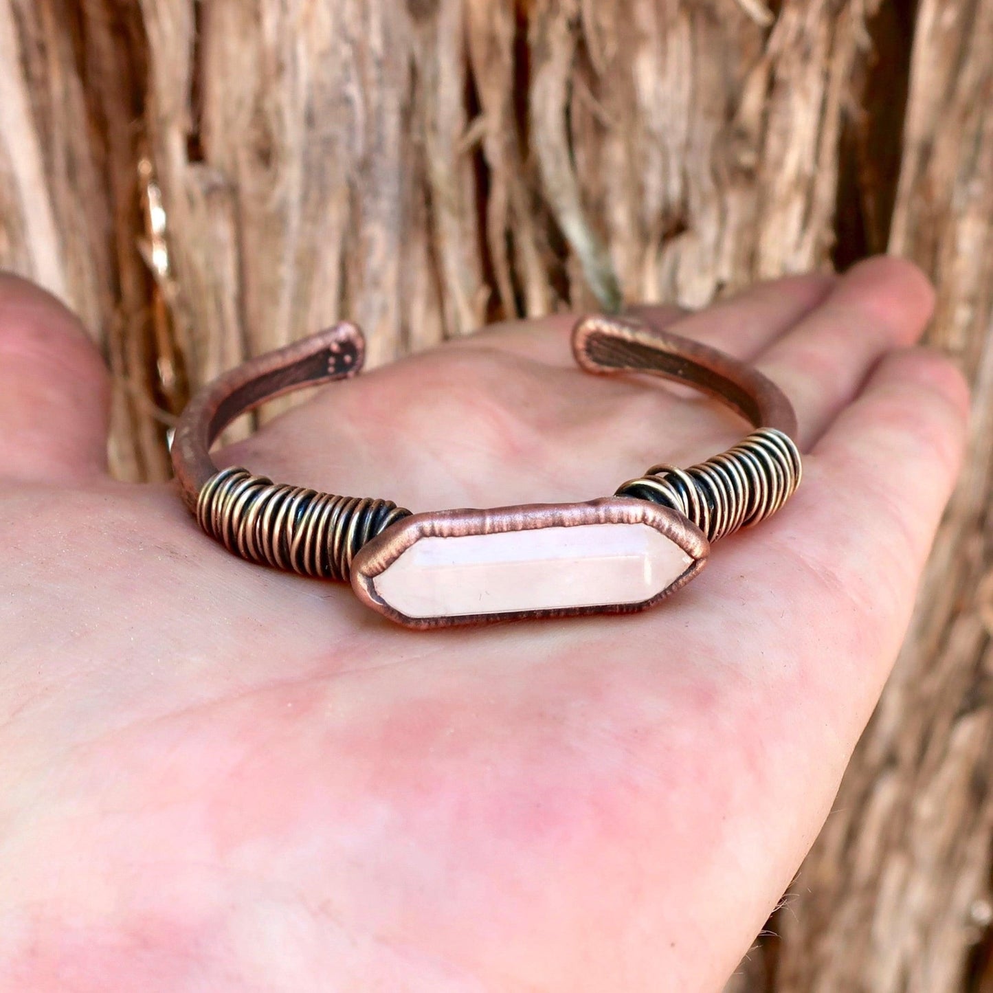 Quartz Master Healer Bracelet | Copper - Blackbird & Sage