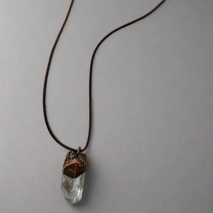 Quartz Talisman Necklace | Copper - Blackbird & Sage