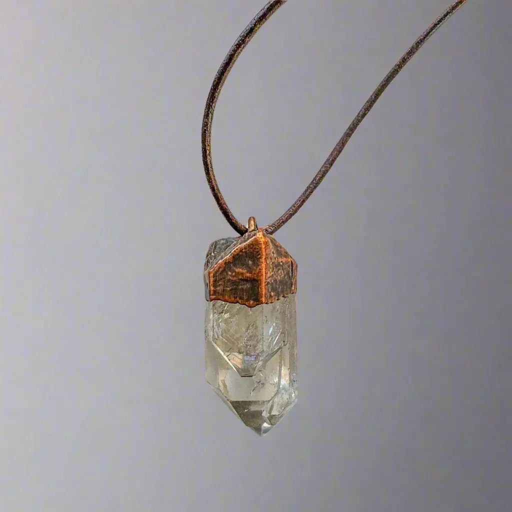 Quartz Talisman Necklace | Copper - Blackbird & Sage