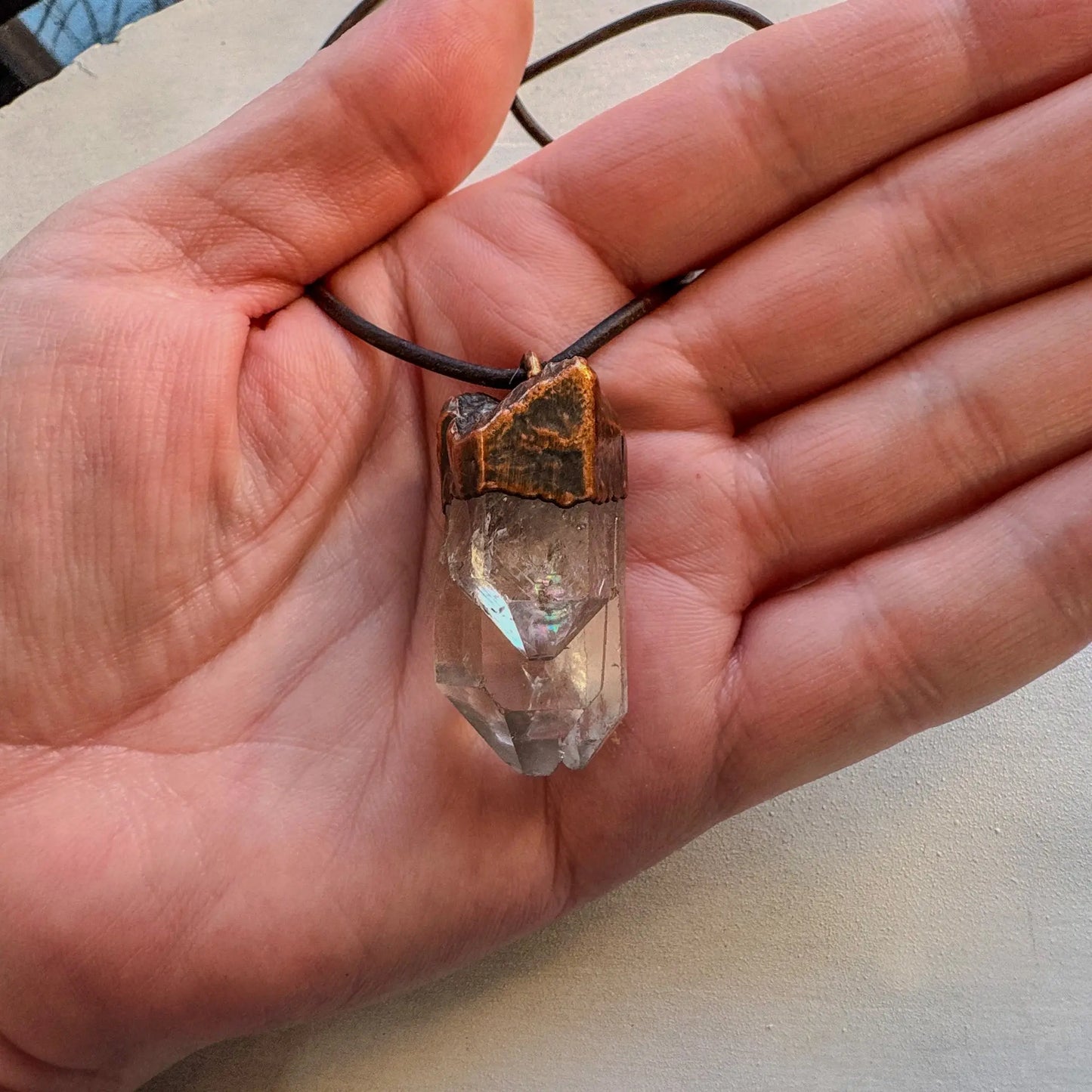 Quartz Talisman Necklace | Copper - Blackbird & Sage