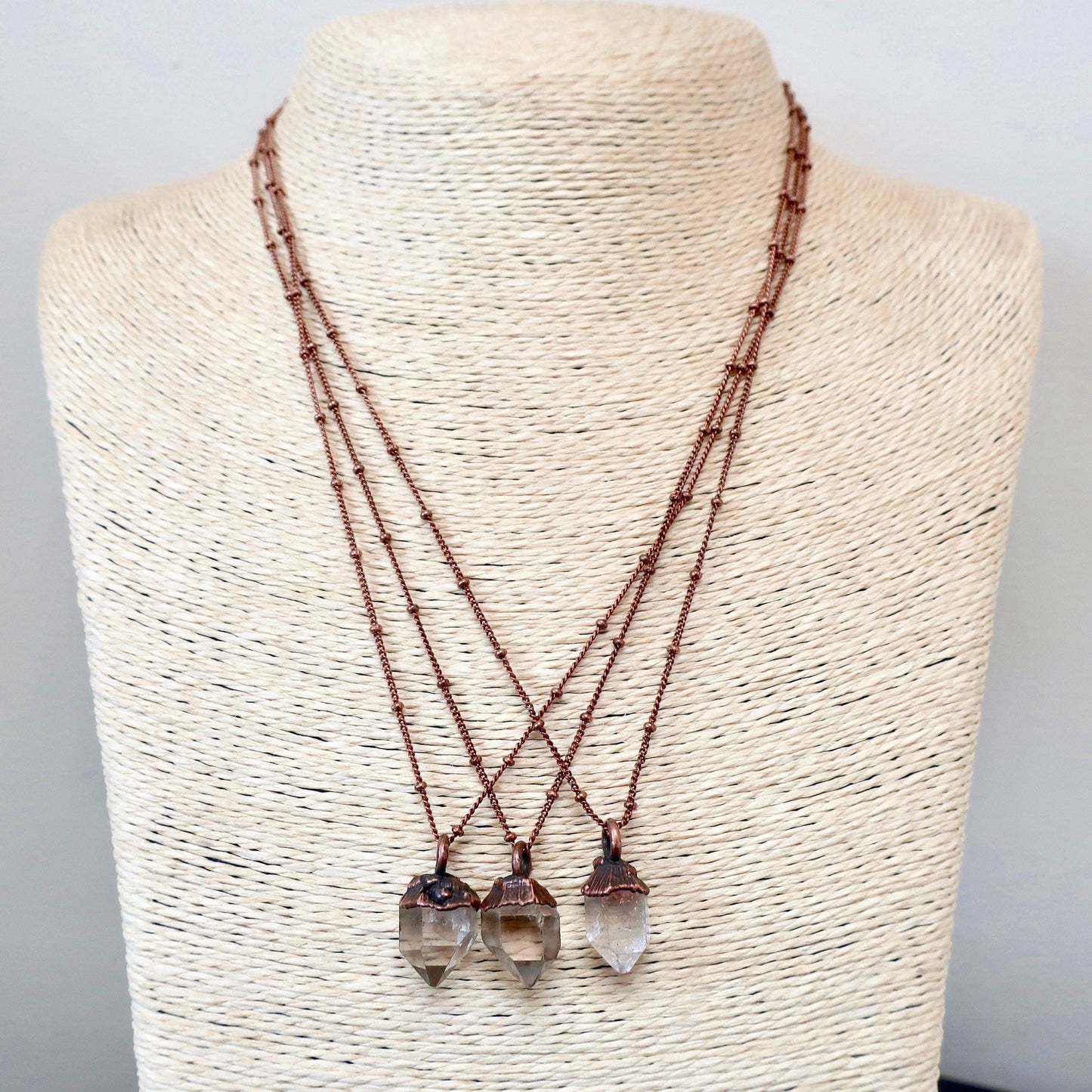 Raw Quartz Point Attunement Necklace | Copper - Blackbird & Sage