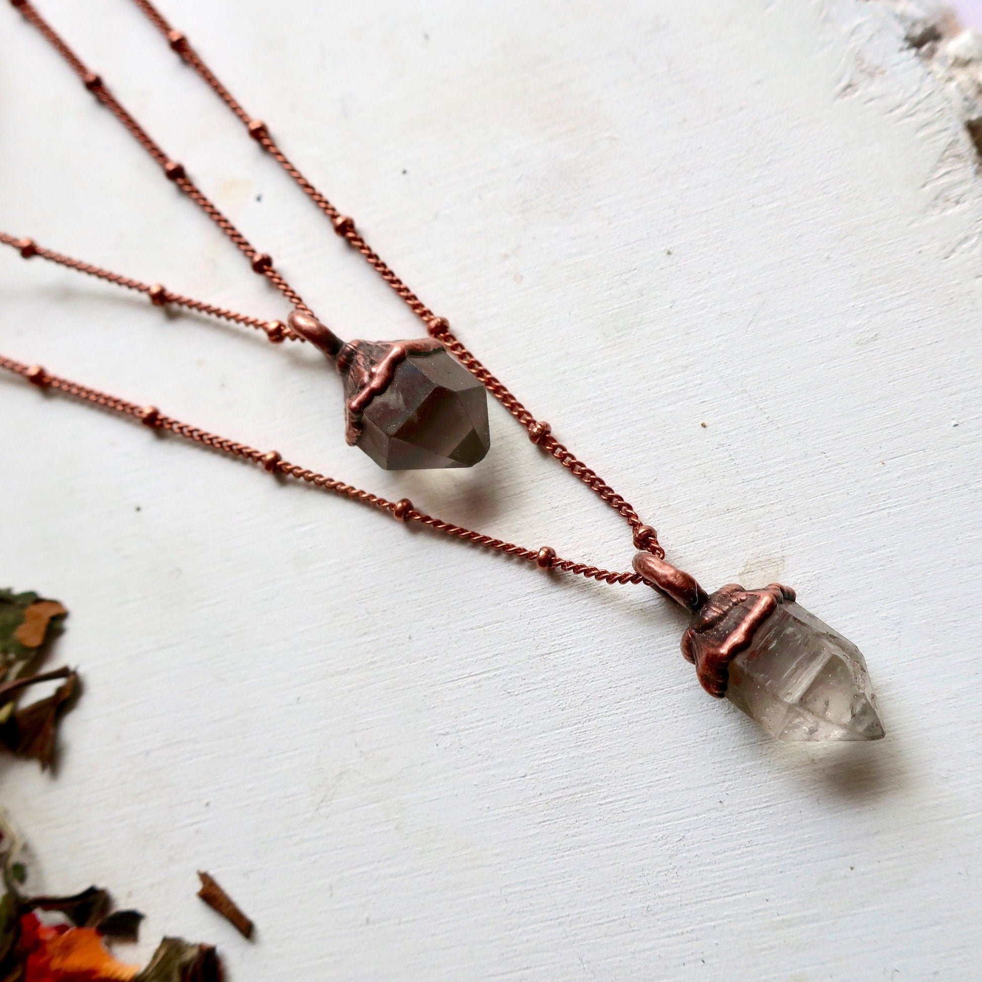 Raw Quartz Point Attunement Necklace | Copper - Blackbird & Sage