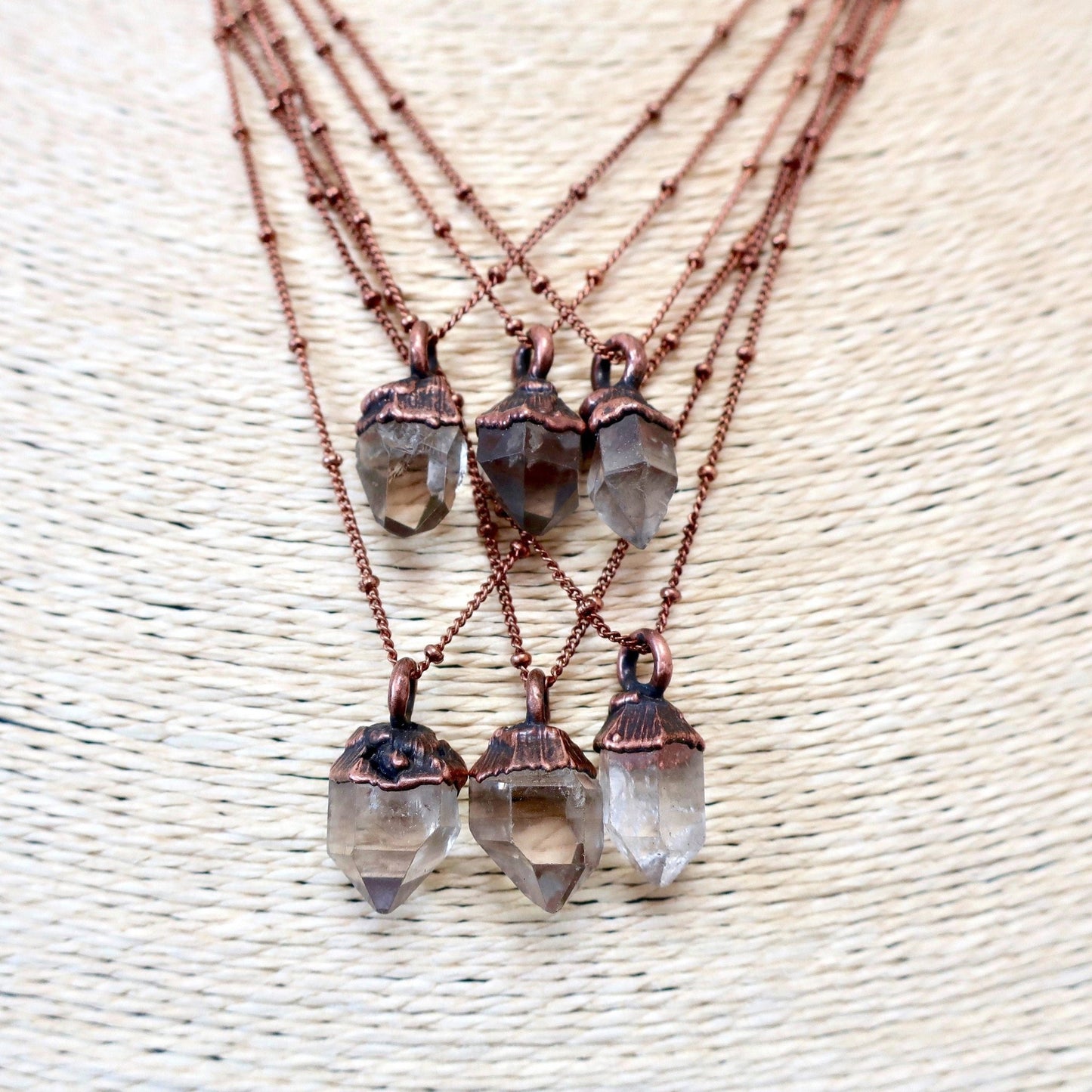 Raw Quartz Point Attunement Necklace | Copper - Blackbird & Sage