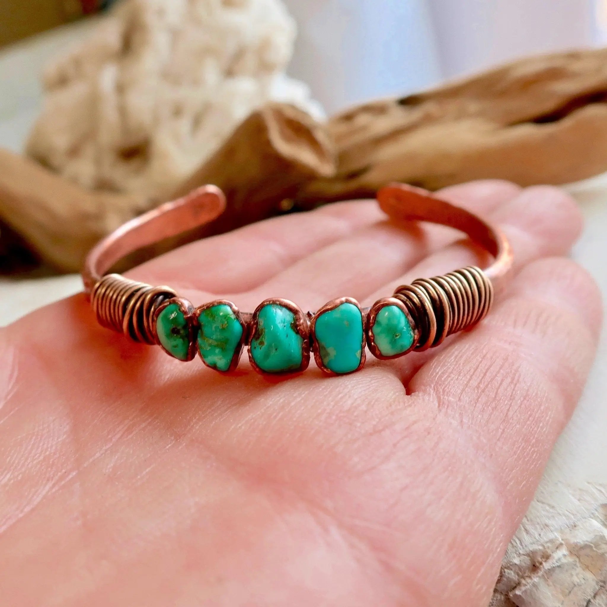 Santa Fe shops Style Turquoise Carnelian Bracelet