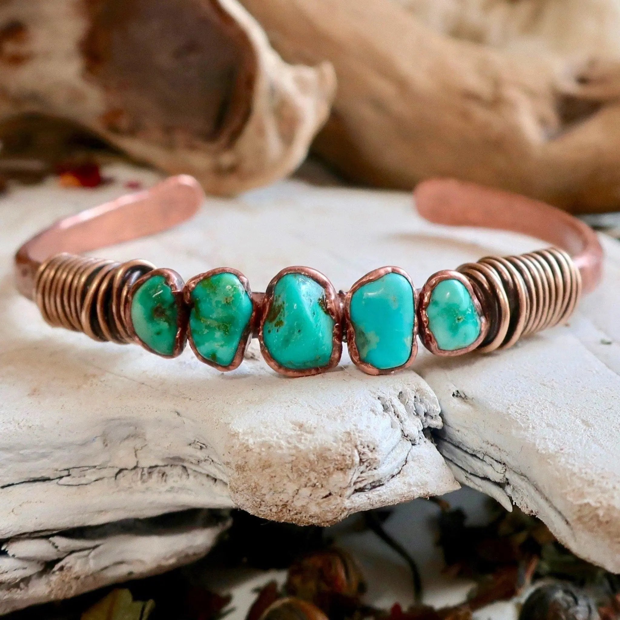 Copper and Turquoise, Hand Stamped, Cross Cuff Bracelet, Cuff Bracelet, Turquoise Jewelry, Unique Jewelry, Artisan cheapest Jewelry, Copper jewelry