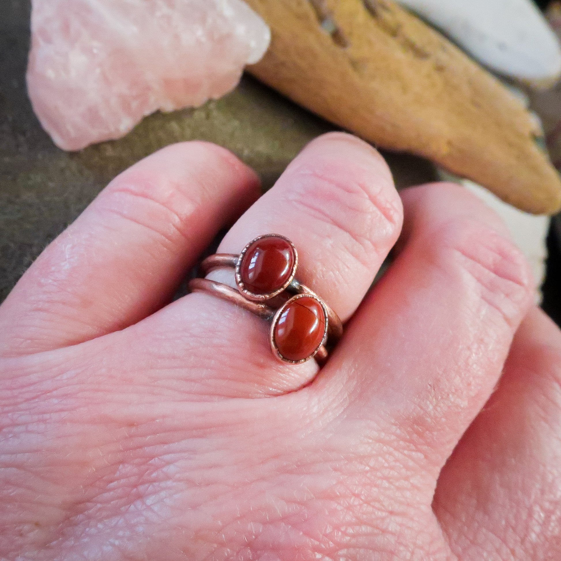 Supreme Nurturer Red Jasper Ring | Copper | Size 7, 7.25 - Blackbird & Sage