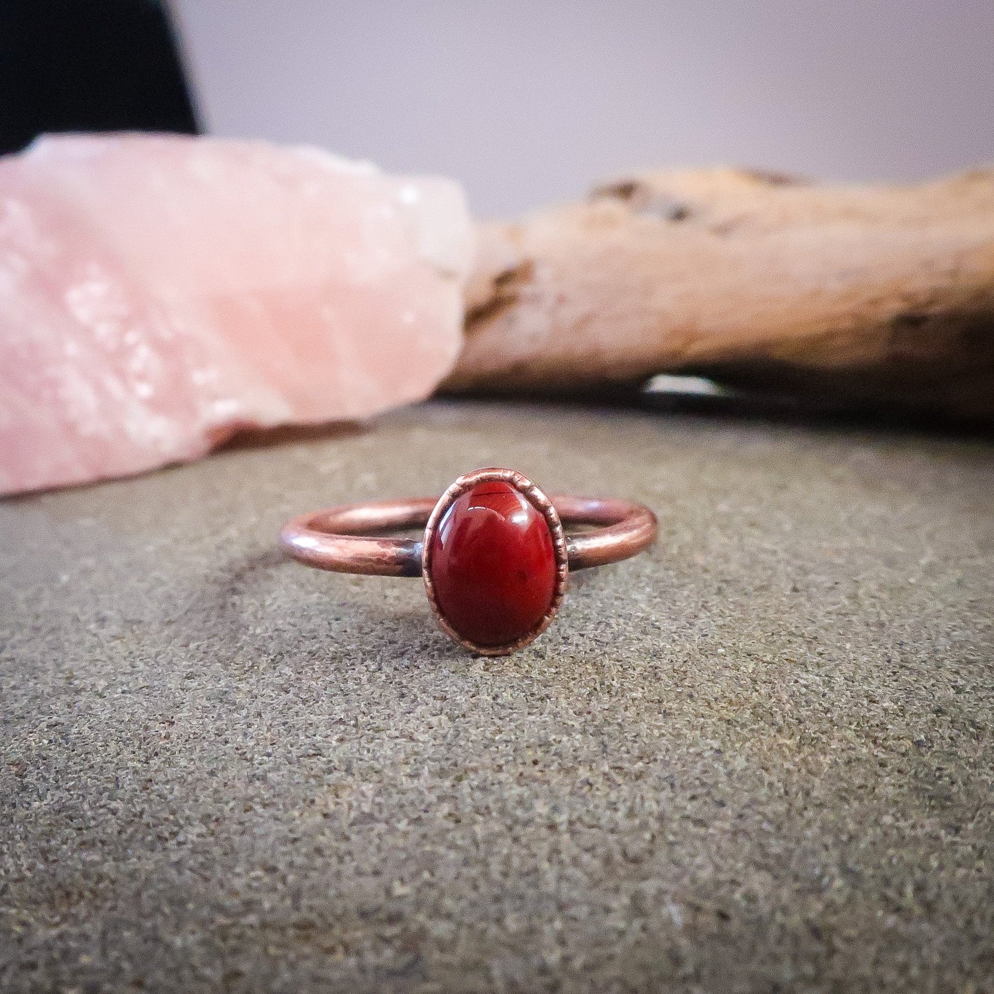 Supreme Nurturer Red Jasper Ring | Copper | Size 7, 7.25 - Blackbird & Sage