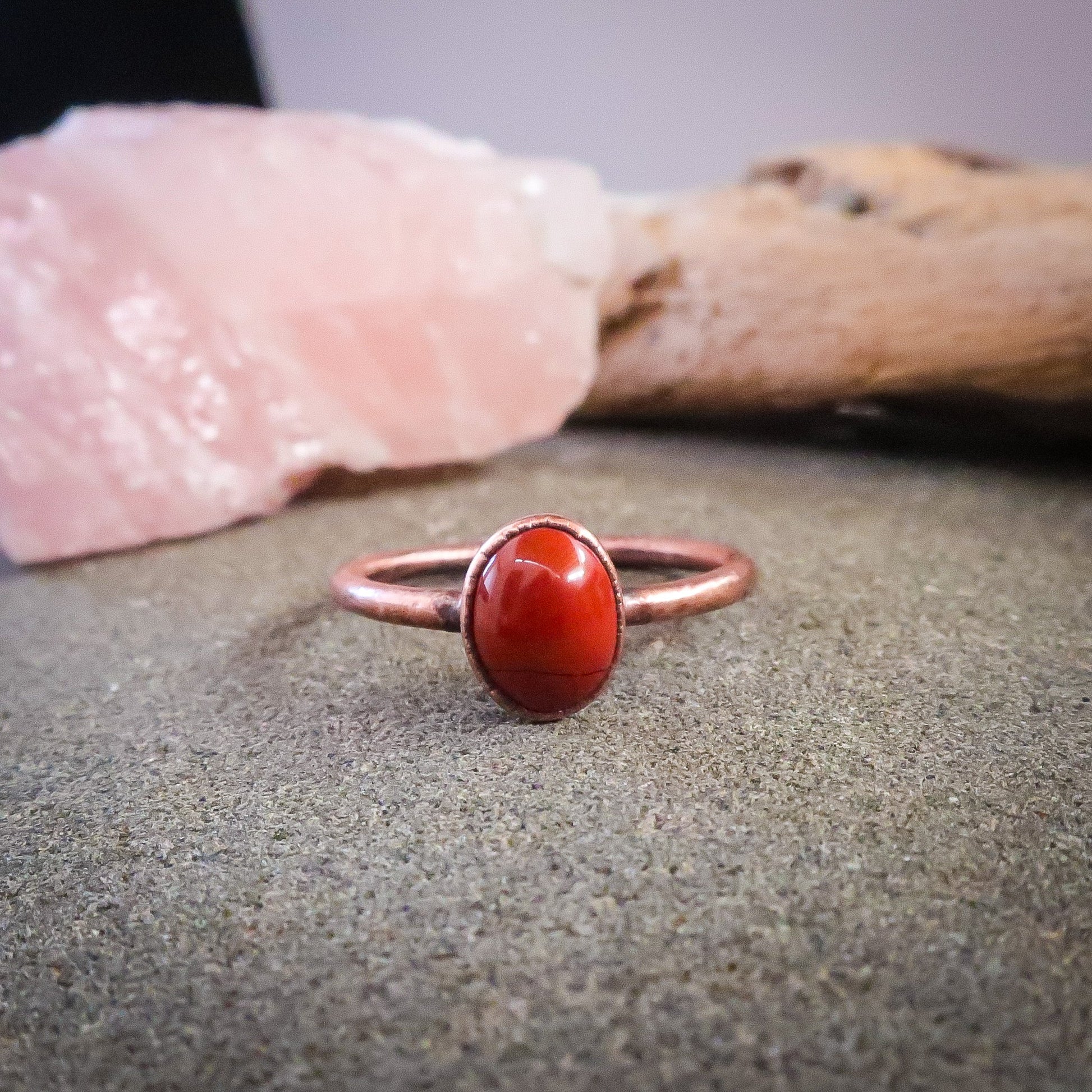 Supreme Nurturer Red Jasper Ring | Copper | Size 7, 7.25 - Blackbird & Sage