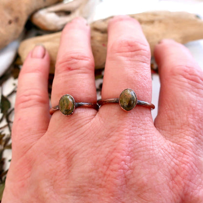 Unakite Ring | Copper - Blackbird & Sage