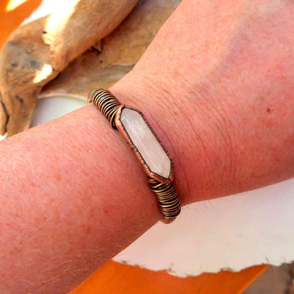 Quartz Master Healer Copper Bracelet - Blackbird & Sage